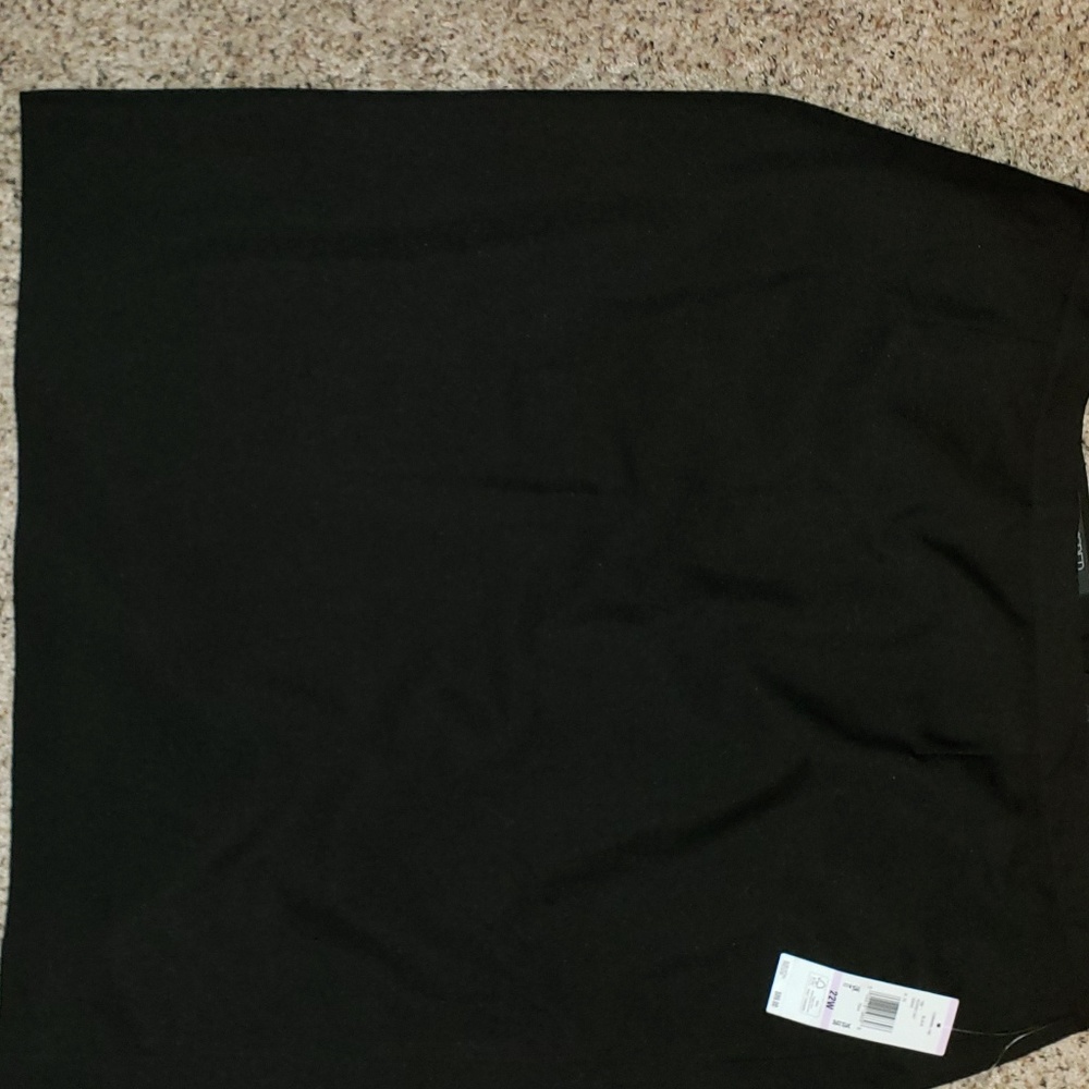 22W Kasper Separates Knee Length Black Skirt